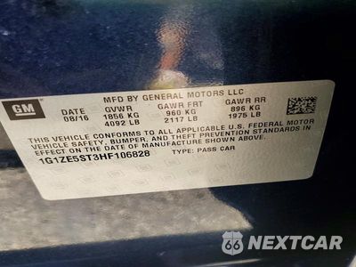 Zdjęcie 14 z 14 samochodu: 2017 CHEVROLET MALIBU LT VIN:1G1ZE5ST3HF106828 - miniatura