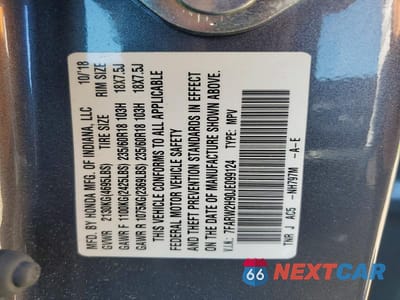 Zdjęcie 12 z 12 samochodu: 2018 HONDA CR-V TOURING VIN:7FARW2H90JE099124 - miniatura