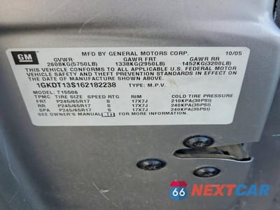 Zdjęcie 12 z 12 samochodu: 2006 GMC ENVOY VIN:1GKDT13S162182238 - miniatura
