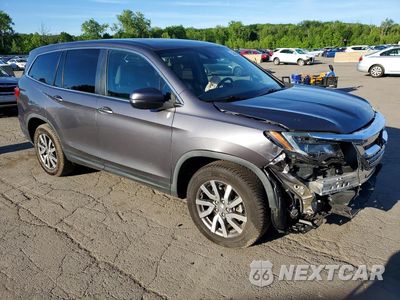 Czwarte zdjęcie samochodu z boku: 2020 HONDA PILOT EXL VIN:5FNYF6H56LB067079 - miniatura
