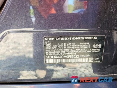 Zdjęcie 12 z 12 samochodu: 2021 BMW X5 XDRIVE40I VIN:5UXCR6C09M9F66923 - miniatura