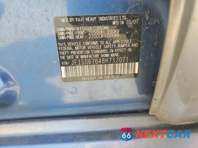 Zdjęcie 12 z 12 samochodu: 2008 SUBARU FORESTER 2.5X LL BEAN VIN:JF1SG67648H732071 - miniatura