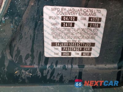 Zdjęcie 12 z 12 samochodu: 2002 JAGUAR X-TYPE 2.5 VIN:SAJEB51D02XC77633 - miniatura