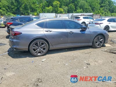 Trzecie zdjęcie samochodu z tyłu: 2022 ACURA TLX TECH A VIN:19UUB5F54NA005443 - miniatura