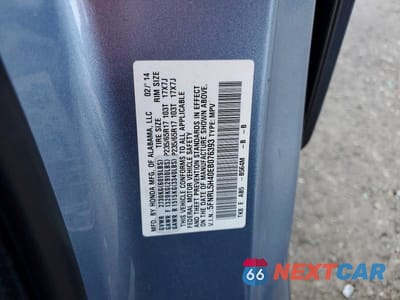 Zdjęcie 13 z 13 samochodu: 2014 HONDA ODYSSEY EX VIN:5FNRL5H40EB076393 - miniatura