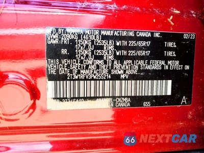 Zdjęcie 13 z 13 samochodu: 2023 TOYOTA RAV4 XLE VIN:2T3W1RFV3PW255214 - miniatura
