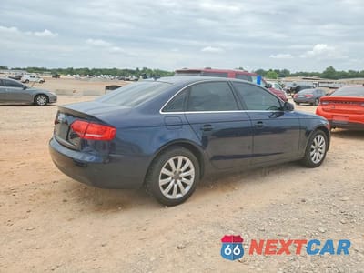 Trzecie zdjęcie samochodu z tyłu: 2010 AUDI A4 PREMIUM PLUS VIN:WAUFFAFL5AN068151 - miniatura