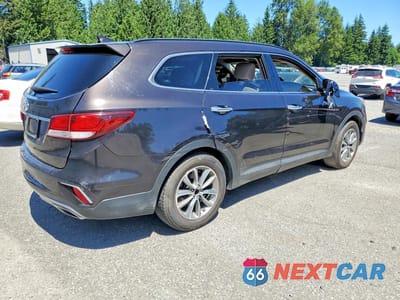 Trzecie zdjęcie samochodu z tyłu: 2017 HYUNDAI SANTA FE SE VIN:KM8SM4HF6HU213290 - miniatura