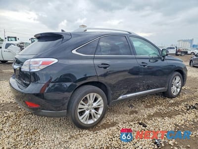 Trzecie zdjęcie samochodu z tyłu: 2010 LEXUS RX 450H VIN:JTJBC1BA9A2412710 - miniatura