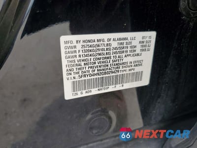 Zdjęcie 14 z 14 samochodu: 2016 ACURA MDX ADVANCE VIN:5FRYD4H92GB029429 - miniatura