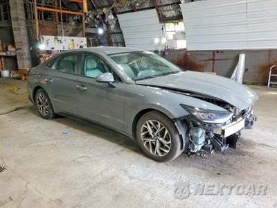 Czwarte zdjęcie samochodu z boku: 2021 HYUNDAI SONATA SEL VIN:5NPEL4JA6MH117652 - miniatura