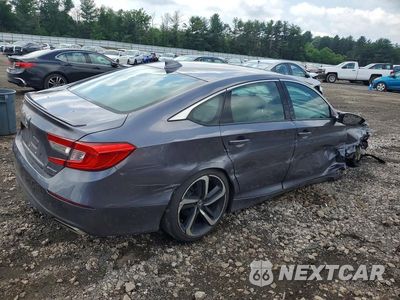 Trzecie zdjęcie samochodu z tyłu: 2018 HONDA ACCORD SPORT VIN:1HGCV1F37JA250743 - miniatura