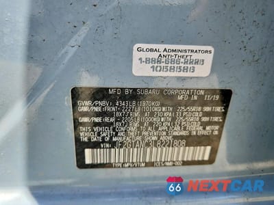 Zdjęcie 13 z 13 samochodu: 2020 SUBARU CROSSTREK LIMITED VIN:JF2GTANC3L8221808 - miniatura