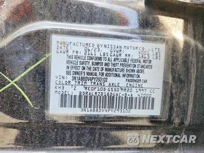 Zdjęcie 12 z 12 samochodu: 2023 NISSAN SENTRA SR VIN:3N1AB8DV4PY293102 - miniatura