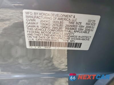 Zdjęcie 13 z 13 samochodu: 2025 ACURA MDX A-SPEC ADVANCE VIN:5J8YE1H99SL026872 - miniatura