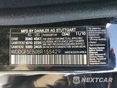 Zdjęcie 13 z 13 samochodu: 2011 MERCEDES-BENZ C 300 VIN:WDDGF5EB0BR155429 - miniatura