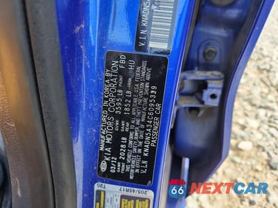 Zdjęcie 12 z 12 samochodu: 2012 KIA RIO 5-DOOR SX VIN:KNADN5A34C6095329 - miniatura