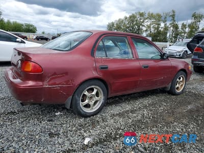 Trzecie zdjęcie samochodu z tyłu: 1999 TOYOTA COROLLA VE VIN:1NXBR12E1XZ277848 - miniatura