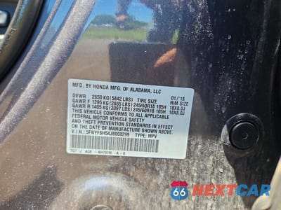 Zdjęcie 13 z 13 samochodu: 2018 HONDA PILOT EXL VIN:5FNYF6H54JB008299 - miniatura