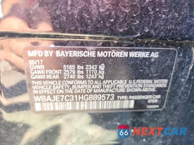 Zdjęcie 12 z 12 samochodu: 2017 BMW 540 XI VIN:WBAJE7C31HG889573 - miniatura