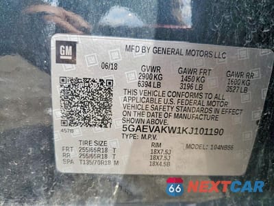Zdjęcie 13 z 13 samochodu: 2019 BUICK ENCLAVE ESSENCE VIN:5GAEVAKW1KJ101190 - miniatura