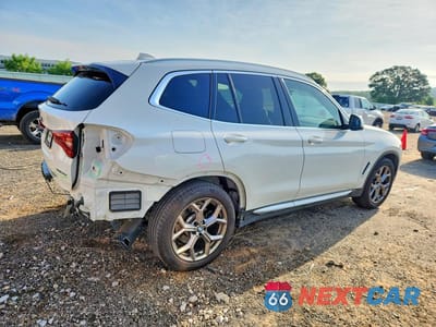 Trzecie zdjęcie samochodu z tyłu: 2021 BMW X3 XDRIVE30I VIN:5UXTY5C05M9H27961 - miniatura