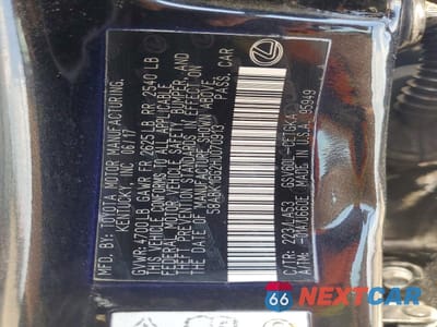 Zdjęcie 12 z 12 samochodu: 2017 LEXUS ES 350 VIN:58ABK1GG2HU070913 - miniatura