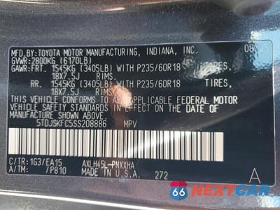 Zdjęcie 13 z 13 samochodu: 2025 TOYOTA SIENNA XLE 7-PASSENGER VIN:5TDJSKFC5SS208886 - miniatura
