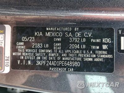 Zdjęcie 13 z 13 samochodu: 2023 KIA FORTE LXS VIN:3KPF24AD1PE648980 - miniatura