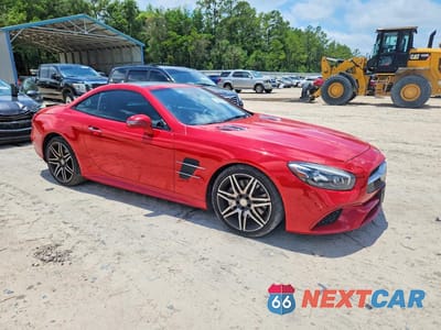 Czwarte zdjęcie samochodu z boku: 2017 MERCEDES-BENZ SL 450 VIN:WDDJK6GA6HF045135 - miniatura