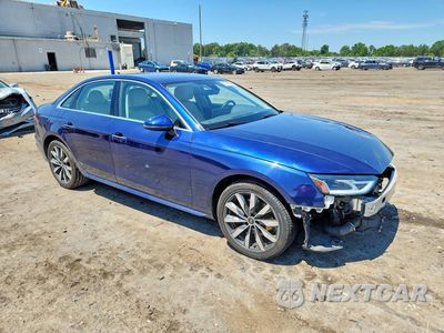 Czwarte zdjęcie samochodu z boku: 2022 AUDI A4 PREMIUM 40 VIN:WAUABAF47NN002866 - miniatura