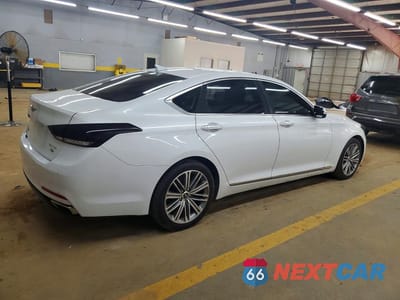 Trzecie zdjęcie samochodu z tyłu: 2018 GENESIS G80 3.8 VIN:KMHGN4JE5JU284653 - miniatura