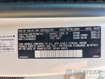 Zdjęcie 13 z 13 samochodu: 2023 VOLVO XC40 PLUS VIN:YV4L12UE2P2987143 - miniatura