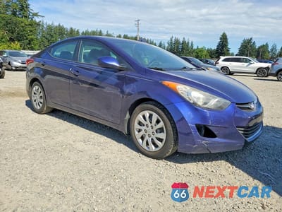 Czwarte zdjęcie samochodu z boku: 2013 HYUNDAI ELANTRA GLS VIN:5NPDH4AE2DH214427 - miniatura