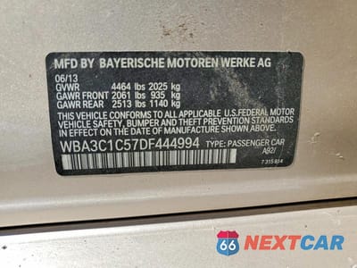 Zdjęcie 12 z 12 samochodu: 2013 BMW 328 I SULEV VIN:WBA3C1C57DF444994 - miniatura