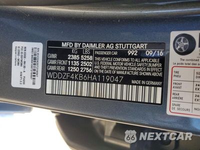 Zdjęcie 12 z 12 samochodu: 2017 MERCEDES-BENZ E 300 4MATIC VIN:WDDZF4KB6HA119047 - miniatura