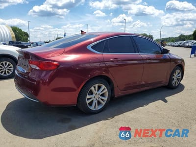 Trzecie zdjęcie samochodu z tyłu: 2016 CHRYSLER 200 LIMITED VIN:1C3CCCAB7GN123009 - miniatura