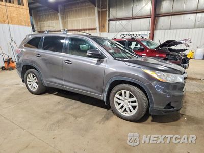 Czwarte zdjęcie samochodu z boku: 2014 TOYOTA HIGHLANDER LE VIN:5TDBKRFH5ES020155 - miniatura