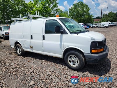 Czwarte zdjęcie samochodu z boku: 2006 GMC SAVANA 1500 DELIVERY VAN VIN:1GTFG15X561116329 - miniatura