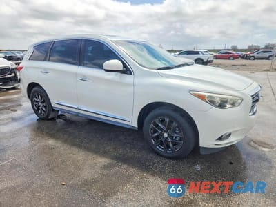 Czwarte zdjęcie samochodu z boku: 2013 INFINITI JX35 BASE VIN:5N1AL0MN3DC334816 - miniatura