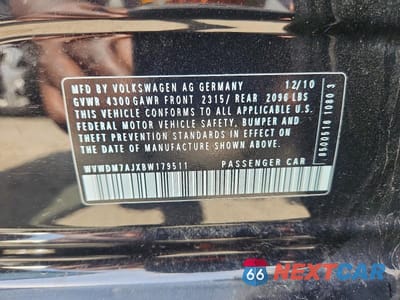 Zdjęcie 13 z 13 samochodu: 2011 VOLKSWAGEN GOLF VIN:WVWDM7AJXBW179511 - miniatura