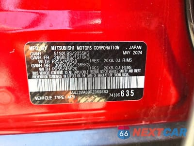 Zdjęcie 12 z 12 samochodu: 2024 MITSUBISHI OUTLANDER SE VIN:JA4J3VA89RZ069883 - miniatura