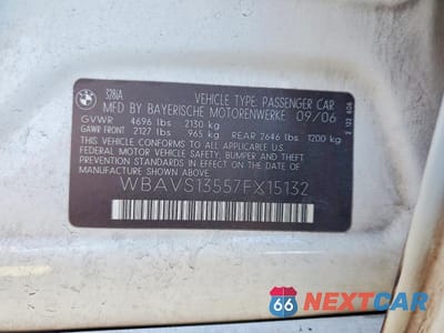 Zdjęcie 12 z 12 samochodu: 2007 BMW 328 IT VIN:WBAVS13557FX15132 - miniatura