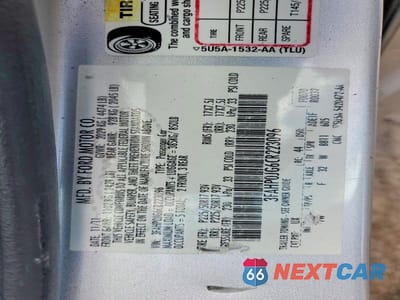 Zdjęcie 12 z 12 samochodu: 2012 FORD FUSION SEL VIN:3FAHP0JG6CR223096 - miniatura