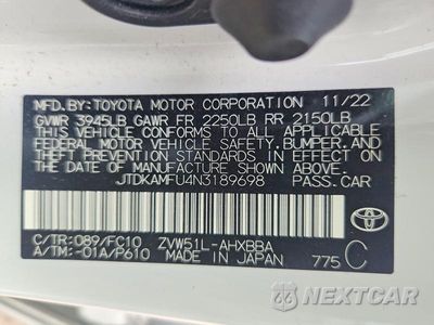 Zdjęcie 13 z 13 samochodu: 2022 TOYOTA PRIUS L ECO VIN:JTDKAMFU4N3189698 - miniatura