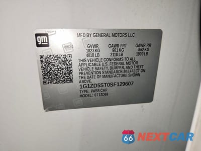 Zdjęcie 12 z 12 samochodu: 2025 CHEVROLET MALIBU LT VIN:1G1ZD5ST0SF129607 - miniatura