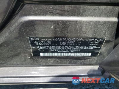Zdjęcie 12 z 12 samochodu: 2016 HYUNDAI SONATA SE VIN:5NPE24AF1GH380697 - miniatura