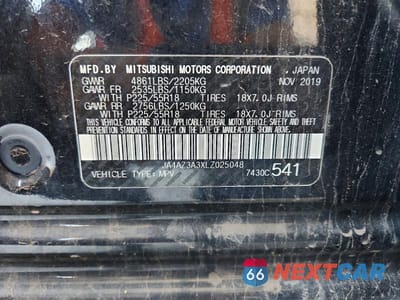 Zdjęcie 13 z 13 samochodu: 2020 MITSUBISHI OUTLANDER SE VIN:JA4AZ3A3XLZ025048 - miniatura