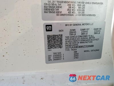 Zdjęcie 12 z 12 samochodu: 2024 GMC SIERRA K1500 DENALI ULTIMATE VIN:1GTUUHE80RZ319989 - miniatura
