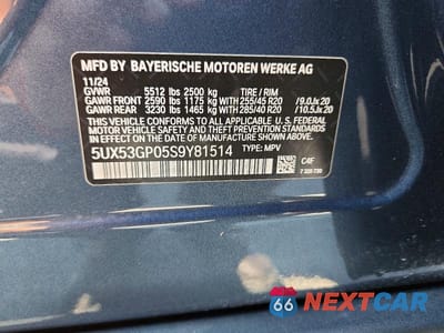Zdjęcie 12 z 12 samochodu: 2025 BMW X3 30 XDRIVE VIN:5UX53GP05S9Y81514 - miniatura